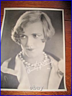 Vintage Lot of 10 8x10 Photo Silent Movie Stars Actors Facsimile Signed