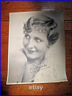 Vintage Lot of 10 8x10 Photo Silent Movie Stars Actors Facsimile Signed