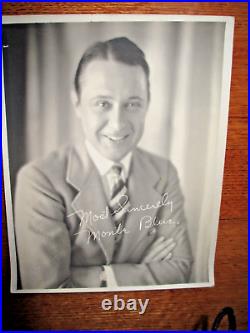 Vintage Lot of 10 8x10 Photo Silent Movie Stars Actors Facsimile Signed