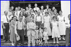 Vintage Photo Film Negative Lot Family Reunions Up to 1930's Large Format Negs