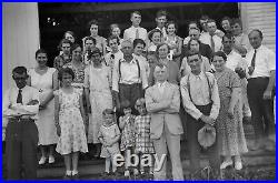 Vintage Photo Film Negative Lot Family Reunions Up to 1930's Large Format Negs