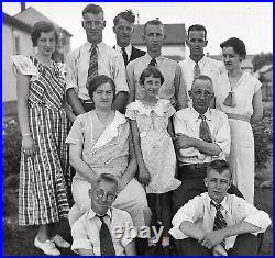 Vintage Photo Film Negative Lot Family Reunions Up to 1930's Large Format Negs