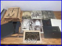 Vtg 1920 FILM Photo B+W Negative Lot ART DECO Architecture & Furniture? Salesman